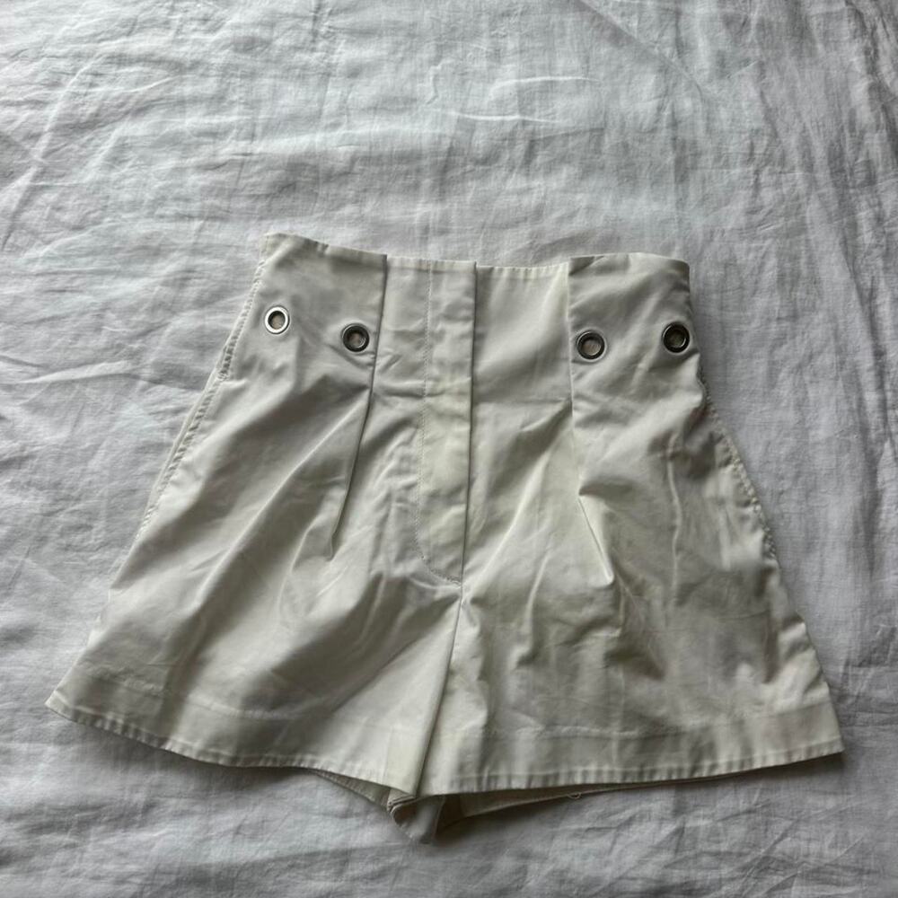 Philip lim cream mini shorts